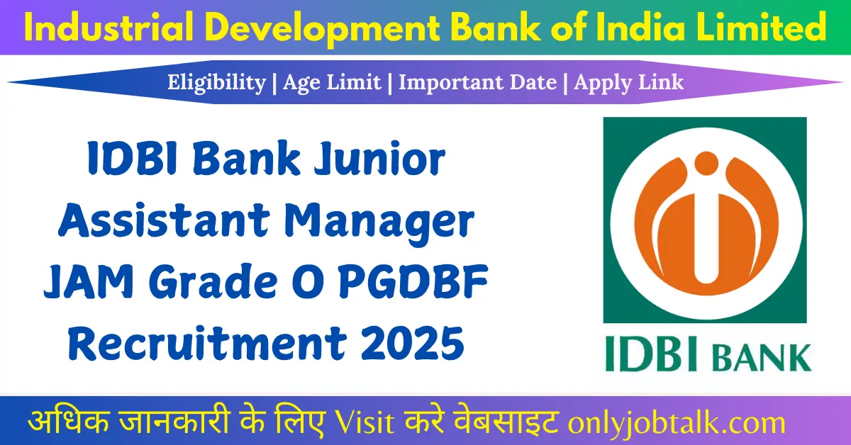 IDBI Junior Assistant Manager
