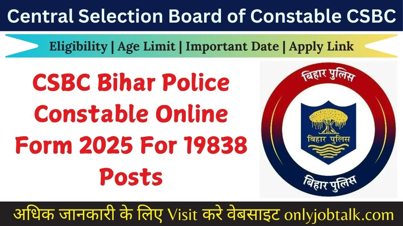 CSBC Bihar Police Constable