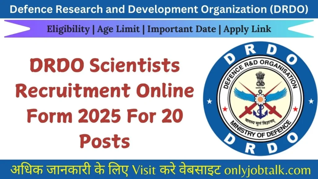 DRDO Scientists Recruitment