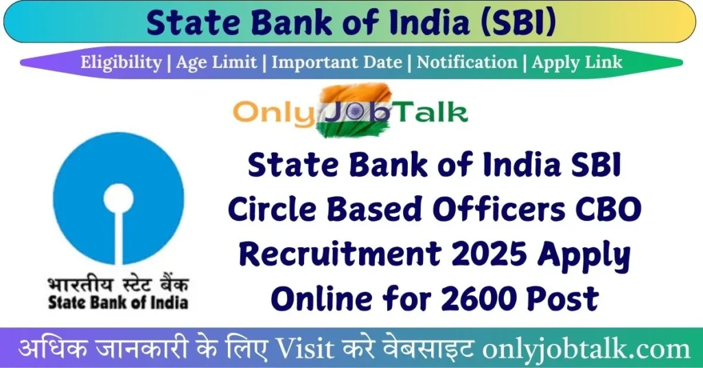 SBI Circle Based Officer CBO