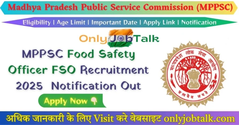 MPPSC Food Safety Officer