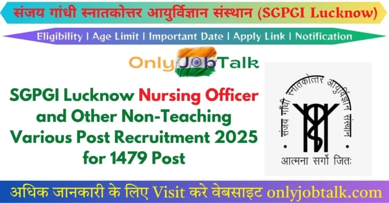 SGPGI Nursing Officer