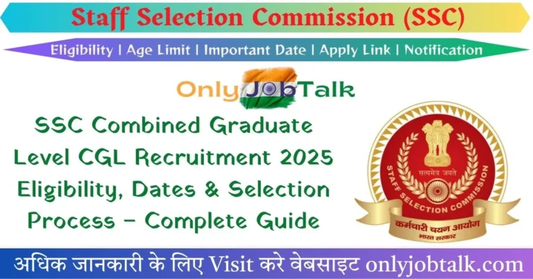 SSC Combined Graduate Level CGL Recruitment