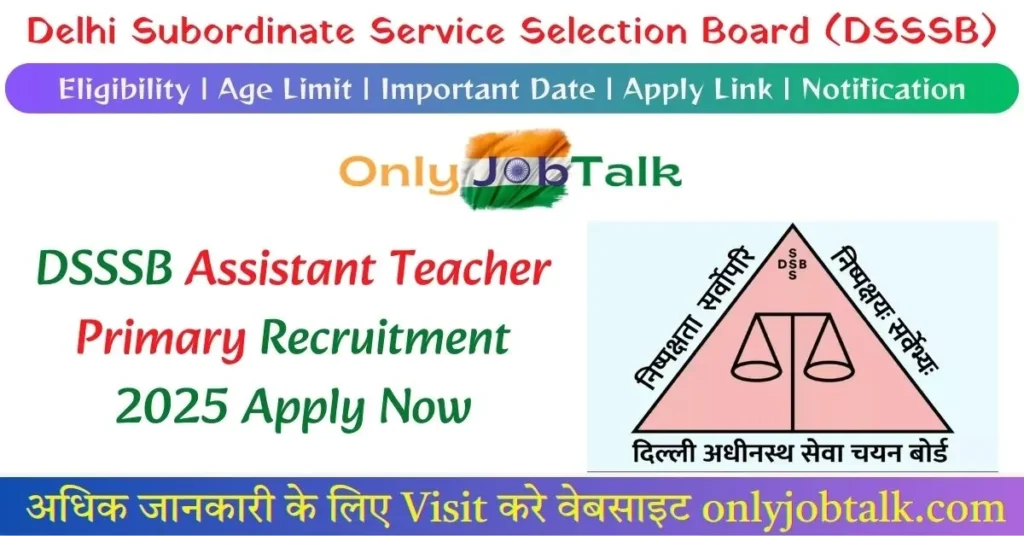 DSSSB Assistant Teacher Primary