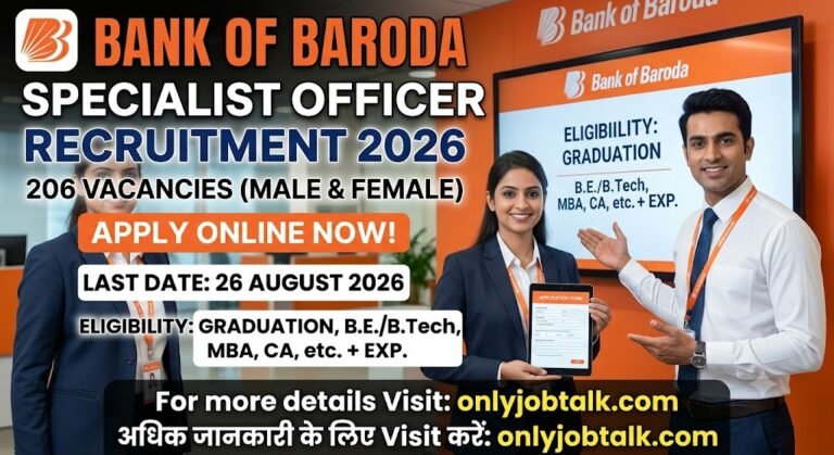Bank of Baroda Specialist Officer SO